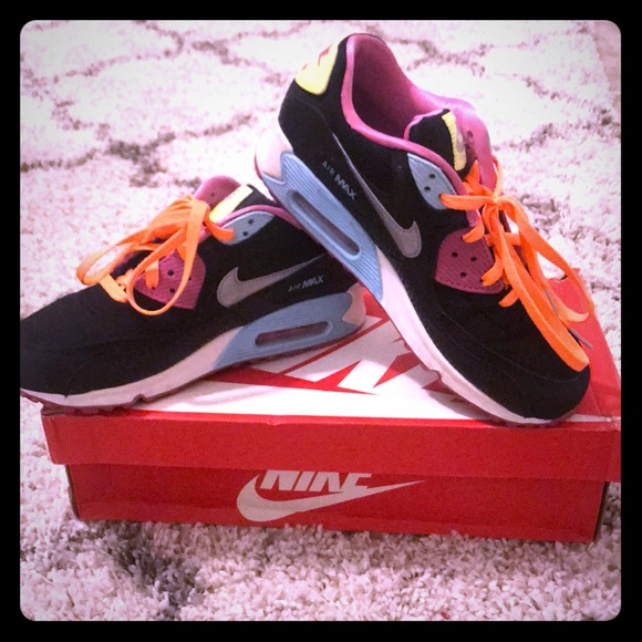 Nike Shoes - Nike Air Max 90s - Big Kids, bright colors!